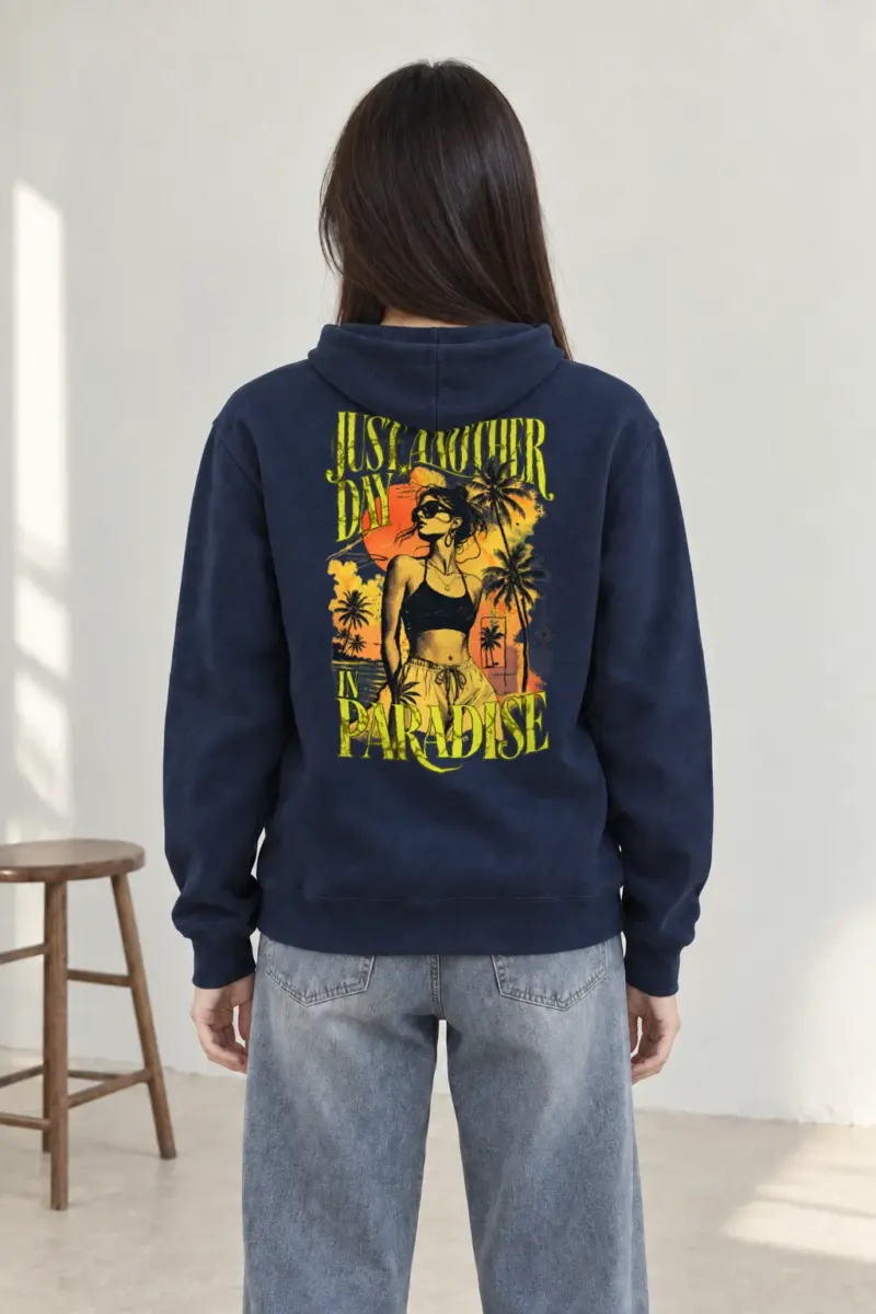 "Another Day In Paradise" Heavy Blend Unisex Pullover Hoodie