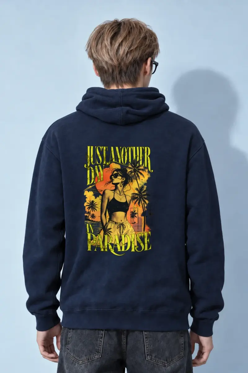 "Another Day In Paradise" Heavy Blend Unisex Pullover Hoodie