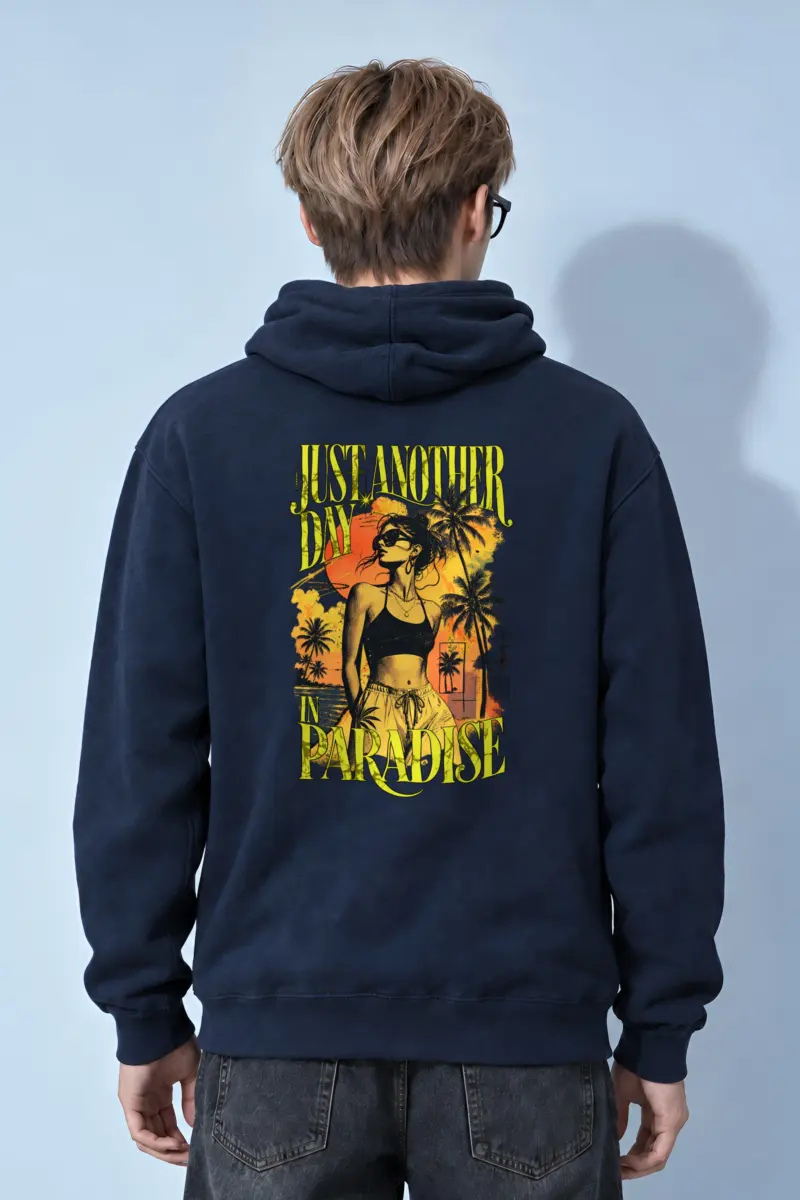 "Another Day In Paradise" Heavy Blend Unisex Pullover Hoodie