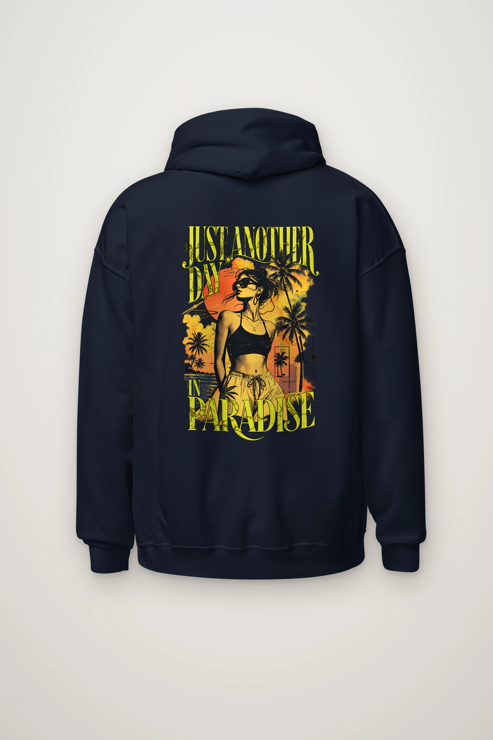 "Another Day In Paradise" Heavy Blend Unisex Pullover Hoodie