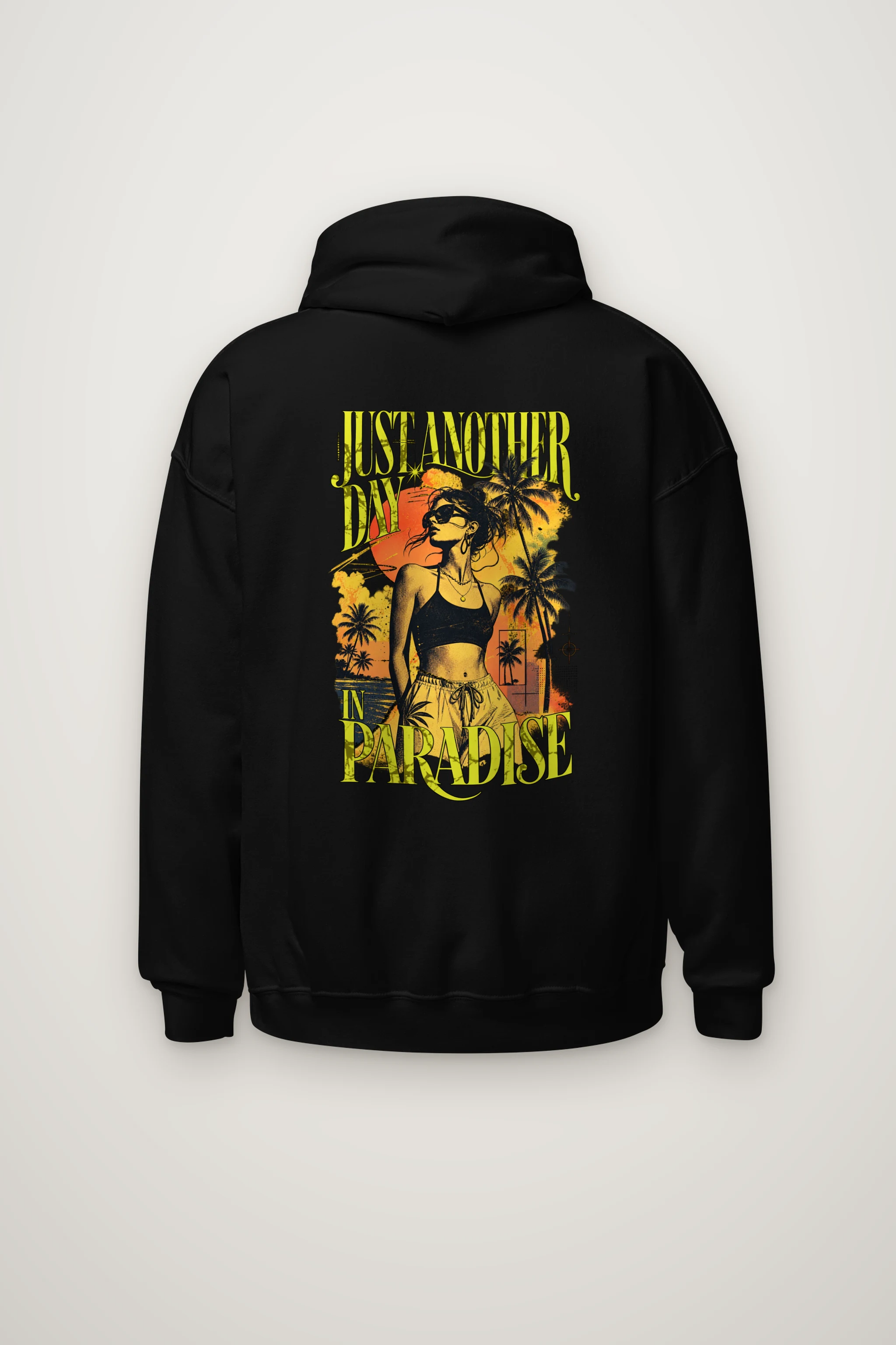 "Another Day In Paradise" Heavy Blend Unisex Pullover Hoodie