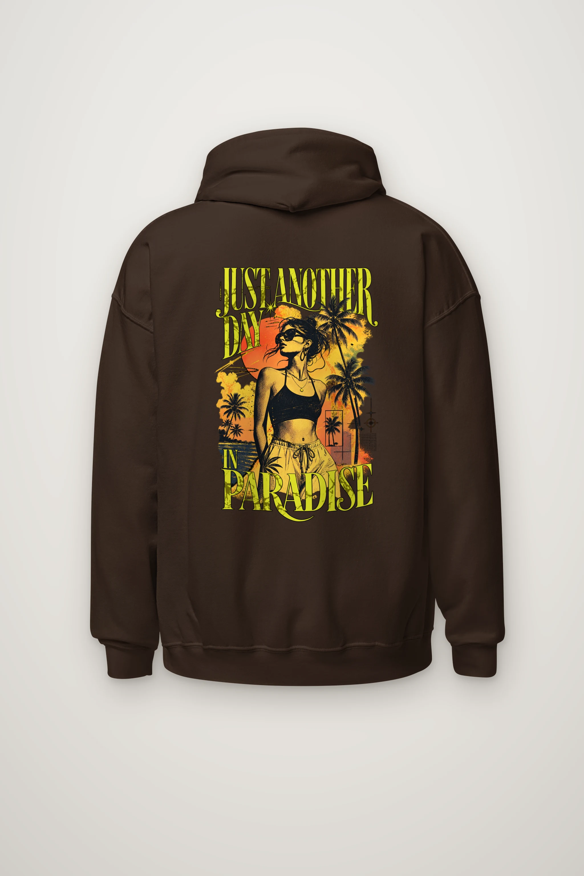 "Another Day In Paradise" Heavy Blend Unisex Pullover Hoodie