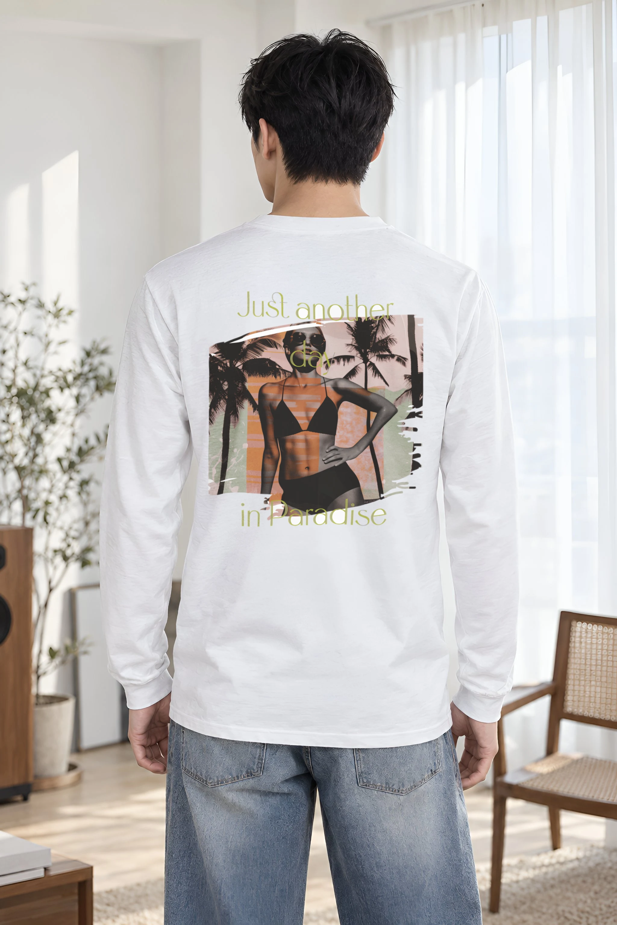 "Another Day In Paradise" Unisex Longsleeve T-shirt