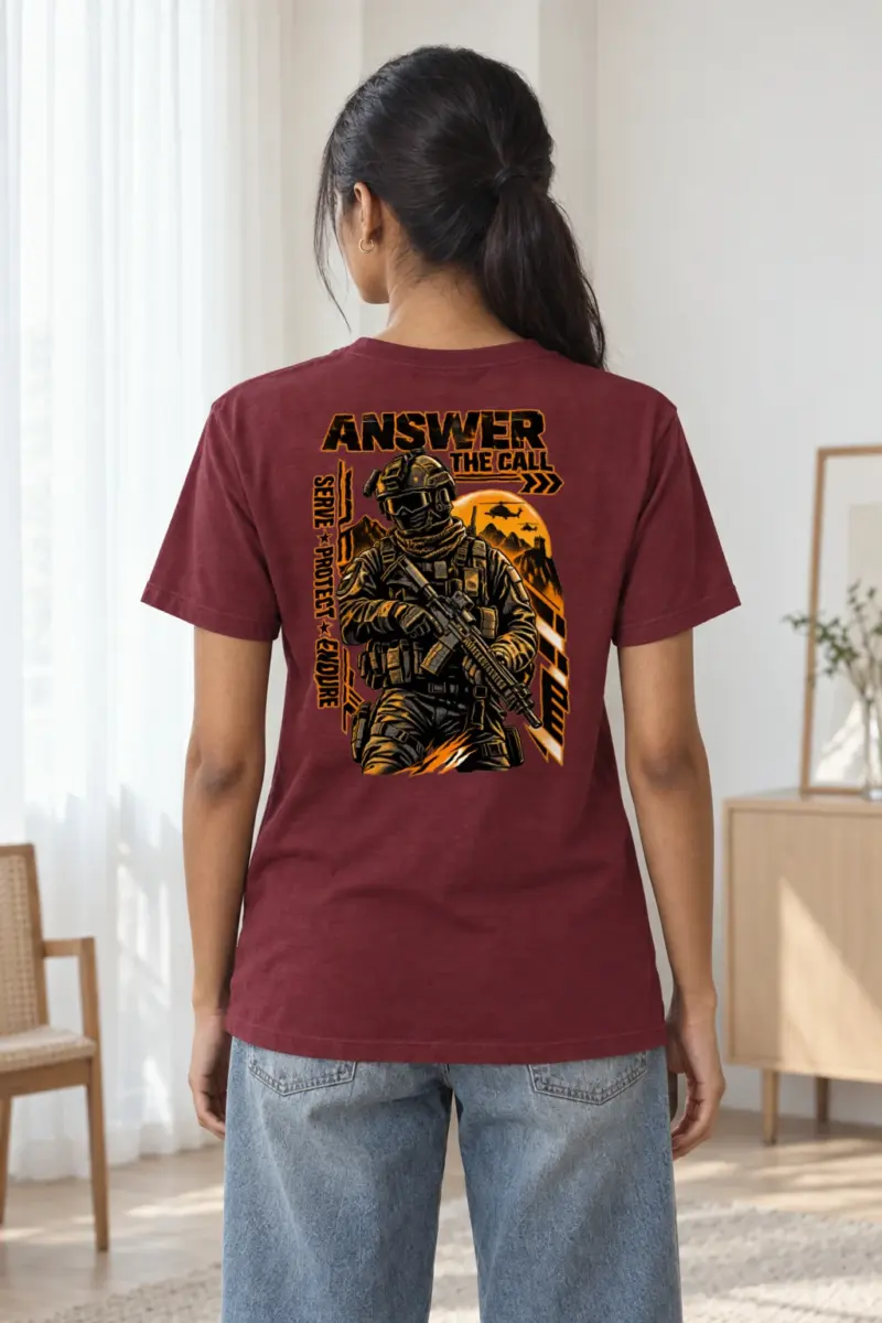 "Answer The Call" Heavyweight Unisex Crewneck T-shirt | Gildan 5000