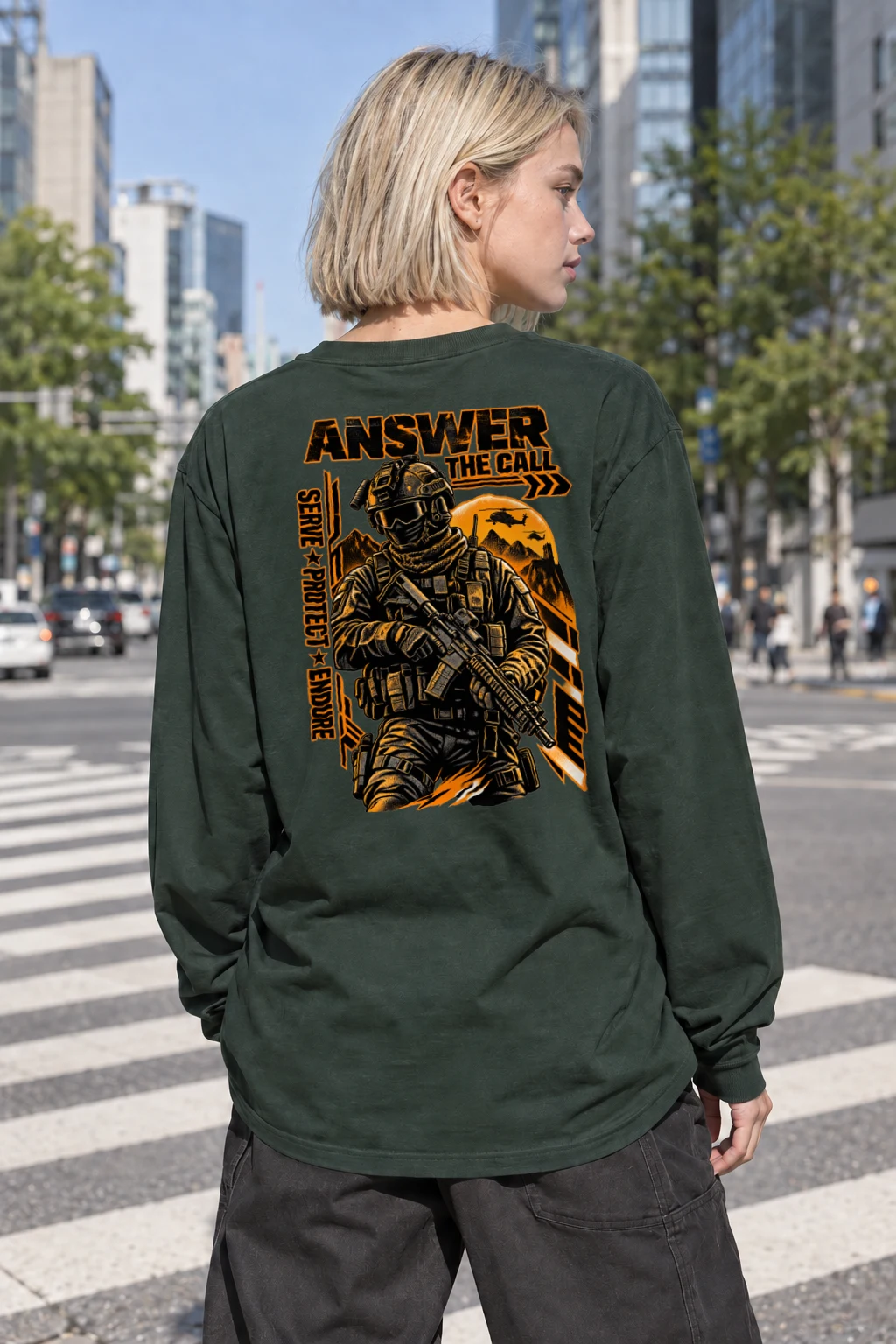 "Answer The Call" Unisex Longsleeve T-shirt | Gildan 2400