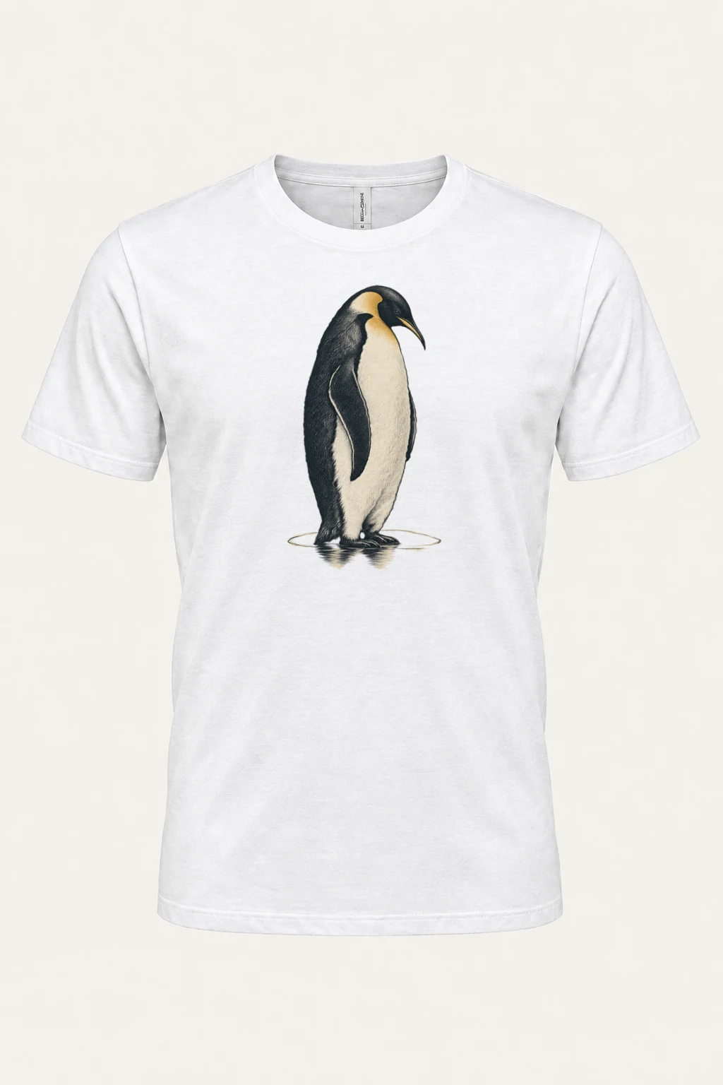 "Antarctic Poise" Heavyweight Unisex Crewneck T-shirt | Gildan 5000