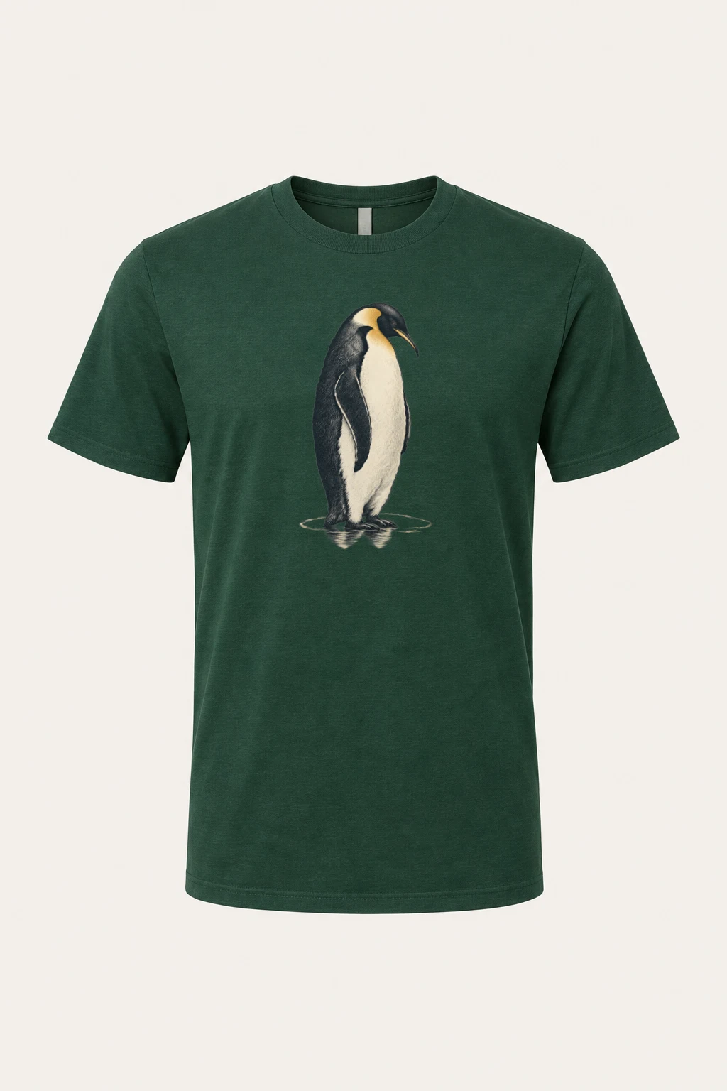 "Antarctic Poise" Heavyweight Unisex Crewneck T-shirt | Gildan 5000