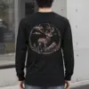 "Antlered Mountain Deer" Unisex Longsleeve T-shirt