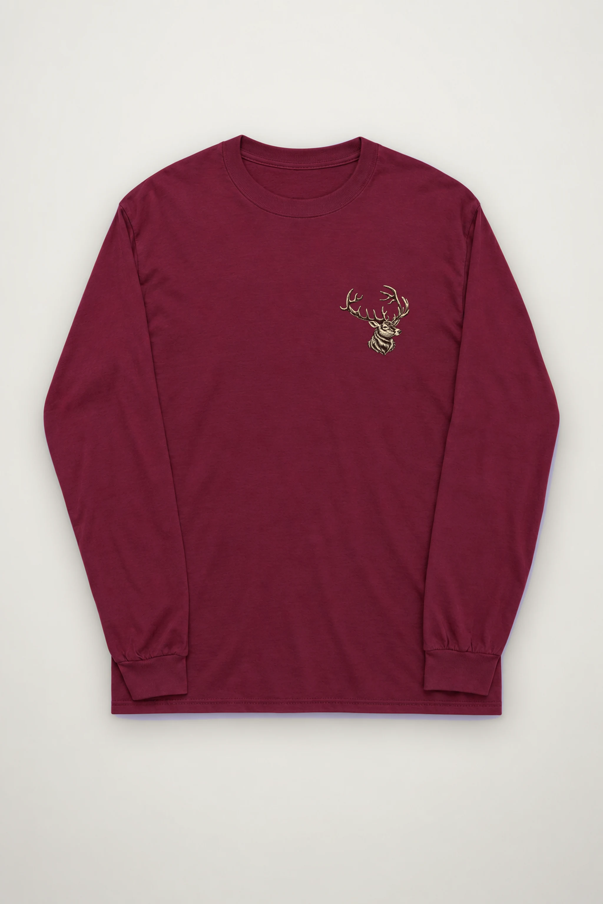 "Antlered Mountain Deer" Unisex Longsleeve T-shirt