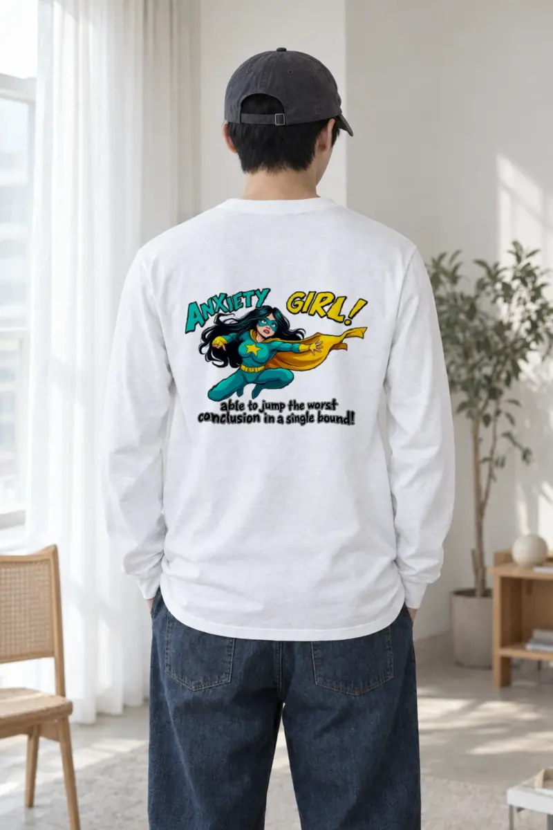 "Anxiety Girl" Unisex Longsleeve T-shirt | Gildan 2400
