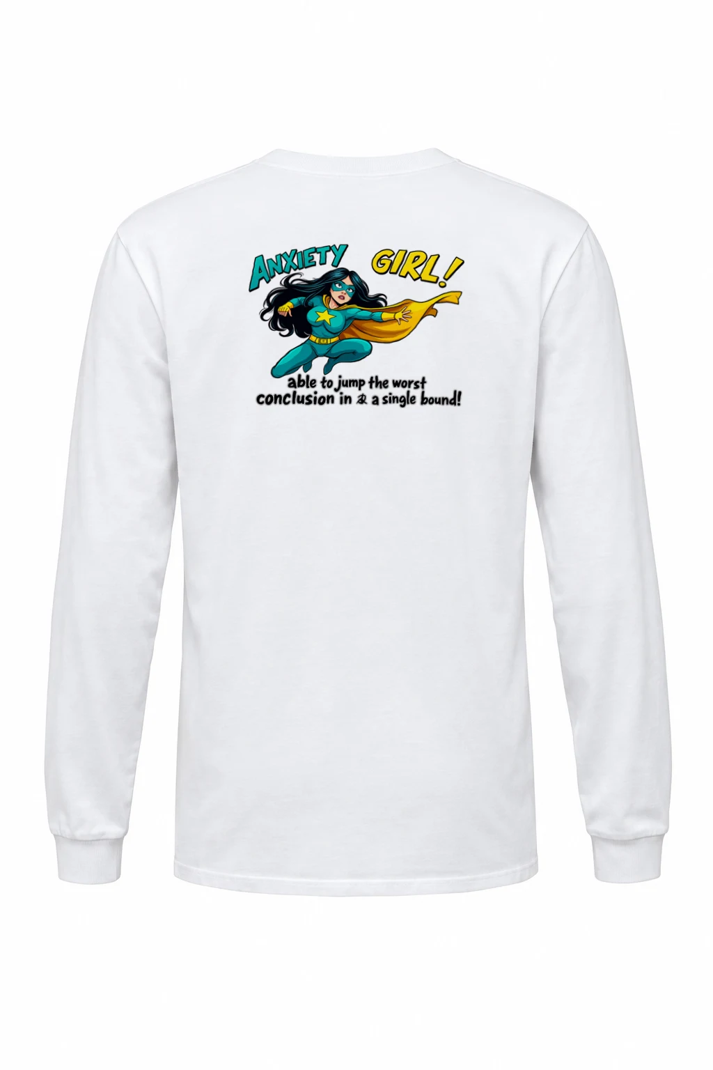 "Anxiety Girl" Unisex Longsleeve T-shirt | Gildan 2400