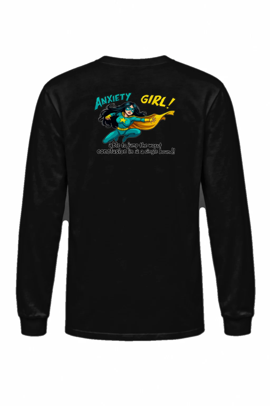 "Anxiety Girl" Unisex Longsleeve T-shirt | Gildan 2400