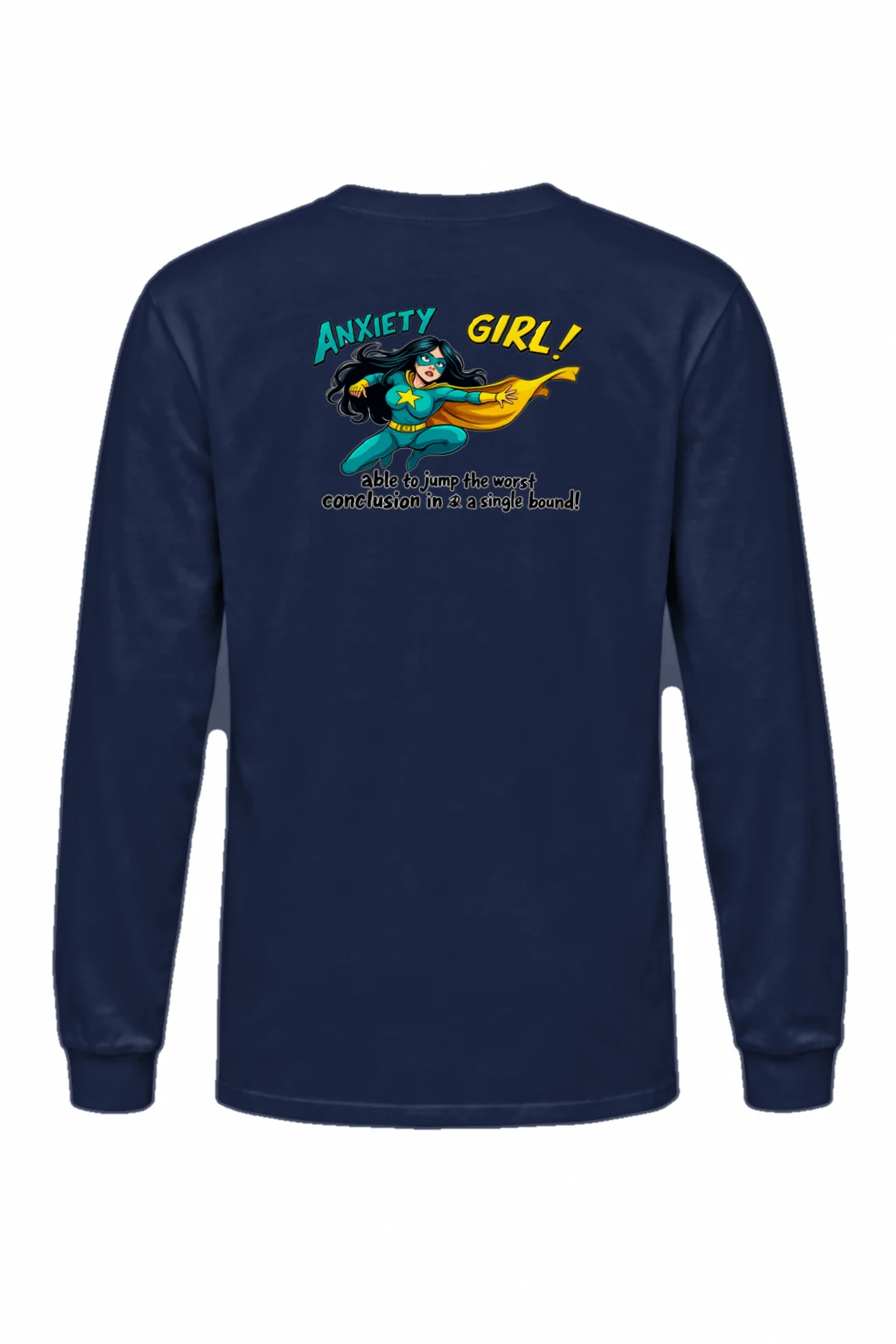 "Anxiety Girl" Unisex Longsleeve T-shirt | Gildan 2400