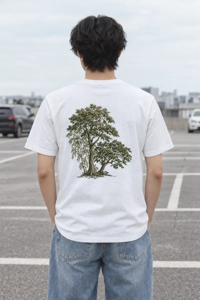 "Arboretum Study" Heavyweight Unisex Crewneck T-shirt | Gildan 5000