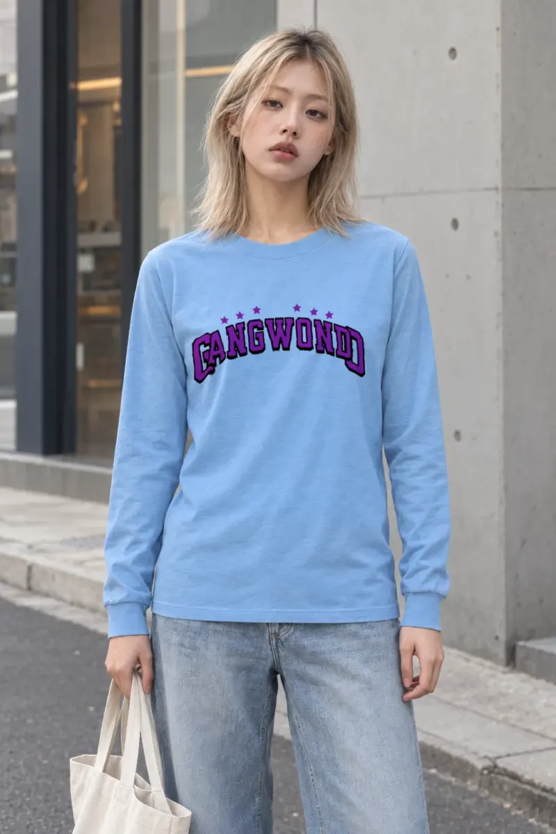 "Arched Seven Star Lettering" Unisex Longsleeve T-shirt