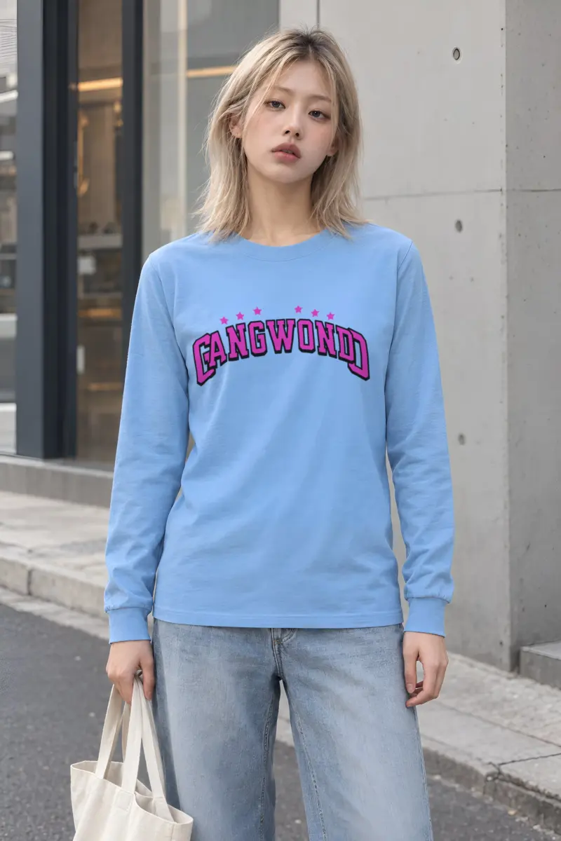 "Arched Seven Star Lettering" Unisex Longsleeve T-shirt