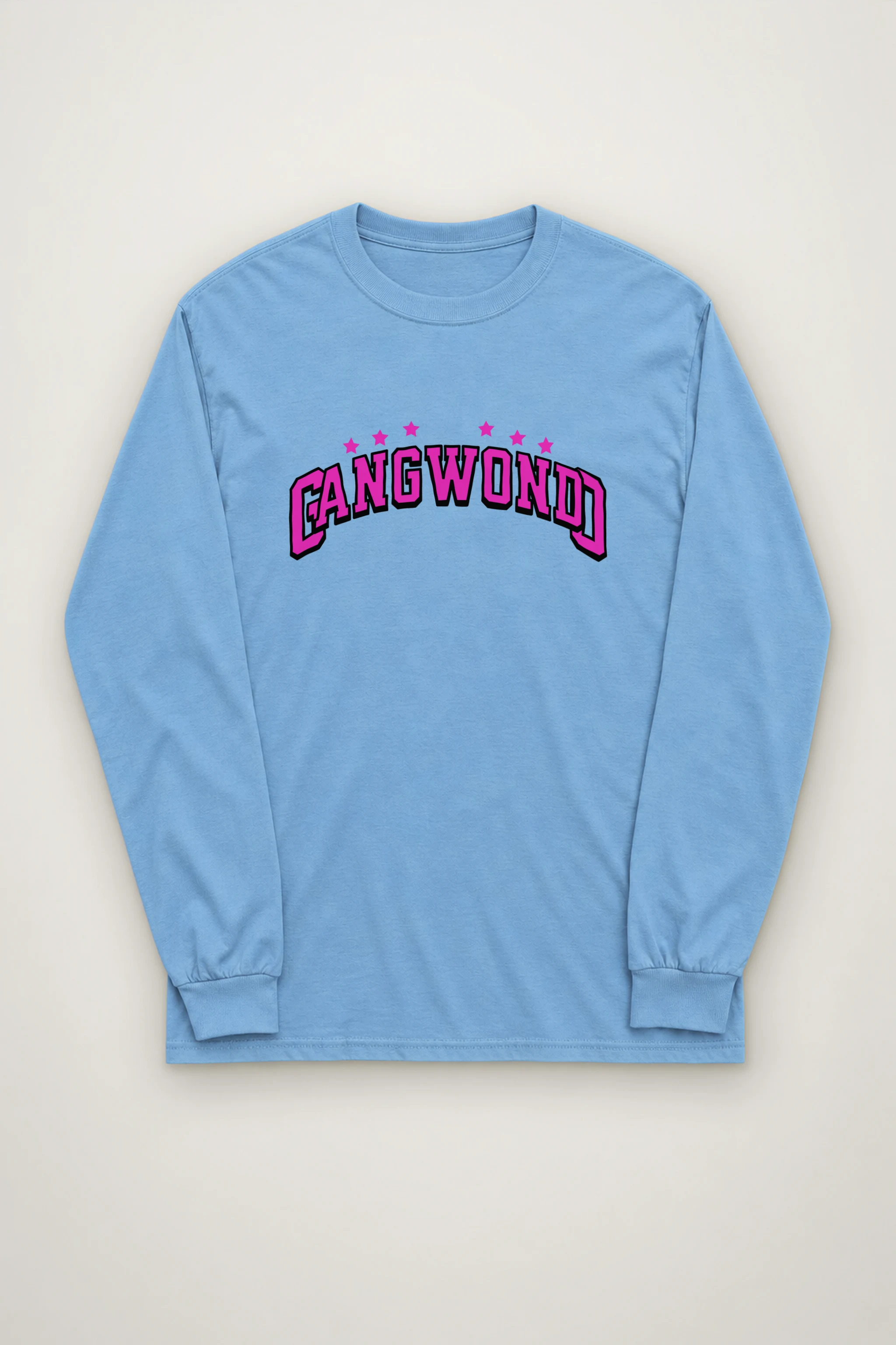 "Arched Seven Star Lettering" Unisex Longsleeve T-shirt