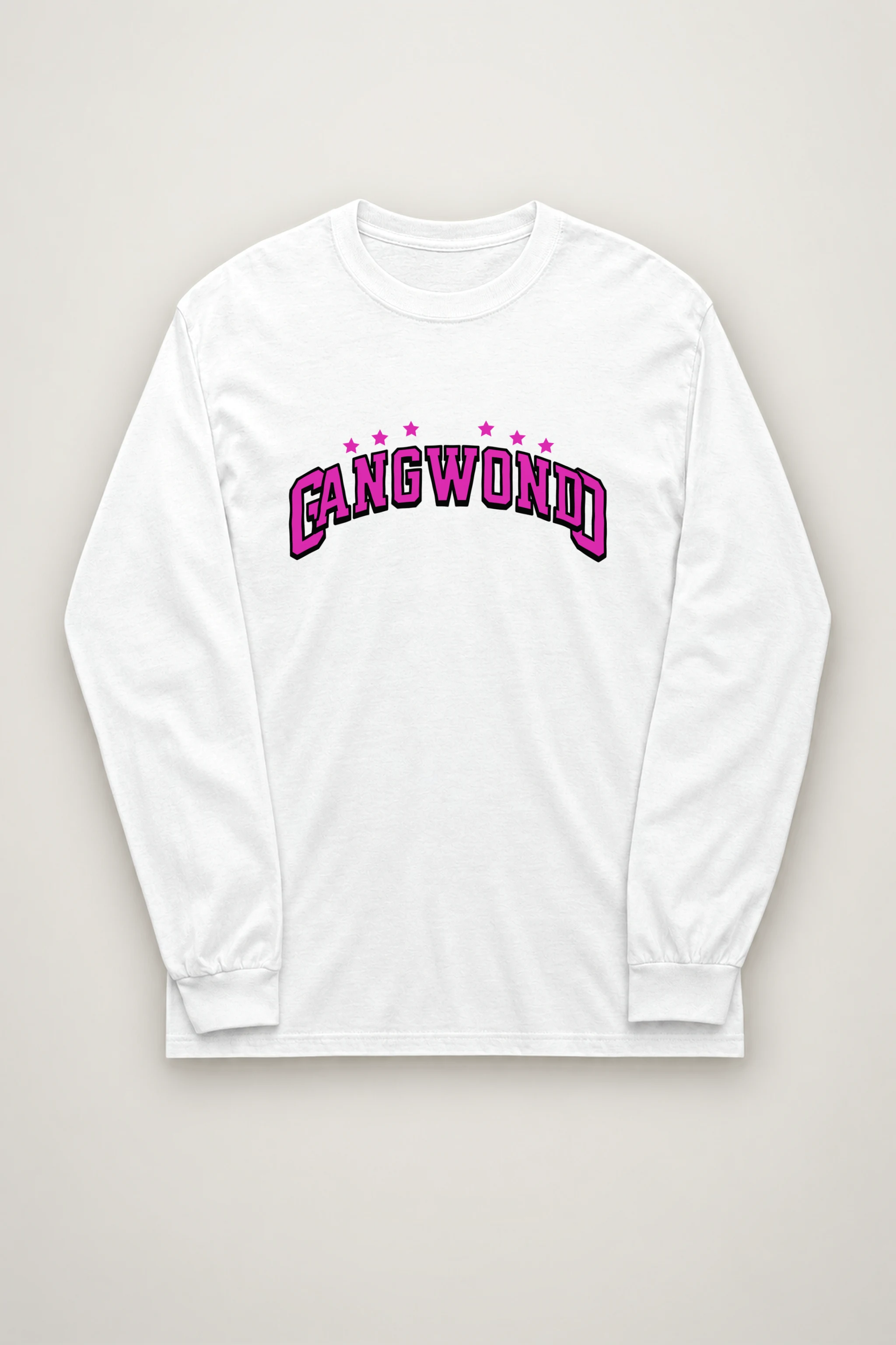 "Arched Seven Star Lettering" Unisex Longsleeve T-shirt
