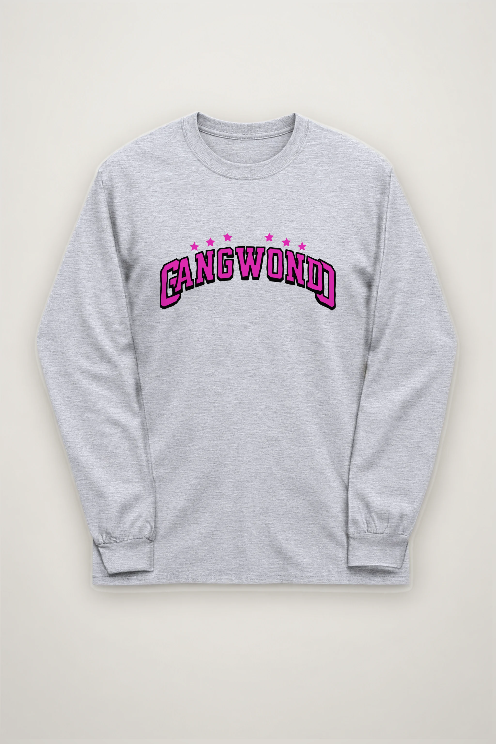 "Arched Seven Star Lettering" Unisex Longsleeve T-shirt