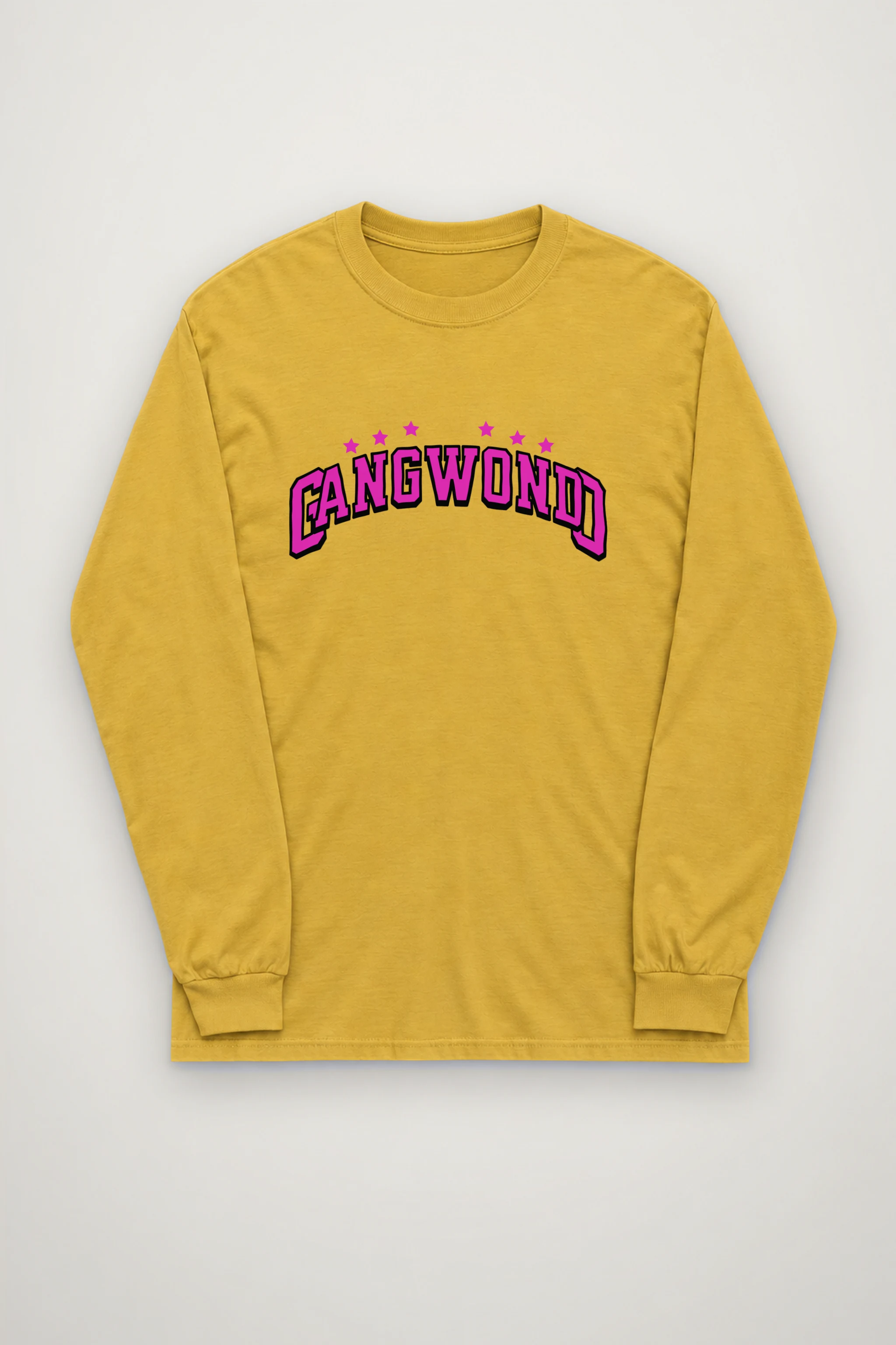 "Arched Seven Star Lettering" Unisex Longsleeve T-shirt