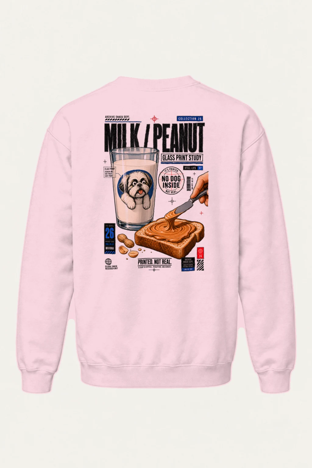 "Archive Snack Study" Heavy Blend Unisex Crewneck Sweatshirt | Gildan 18000
