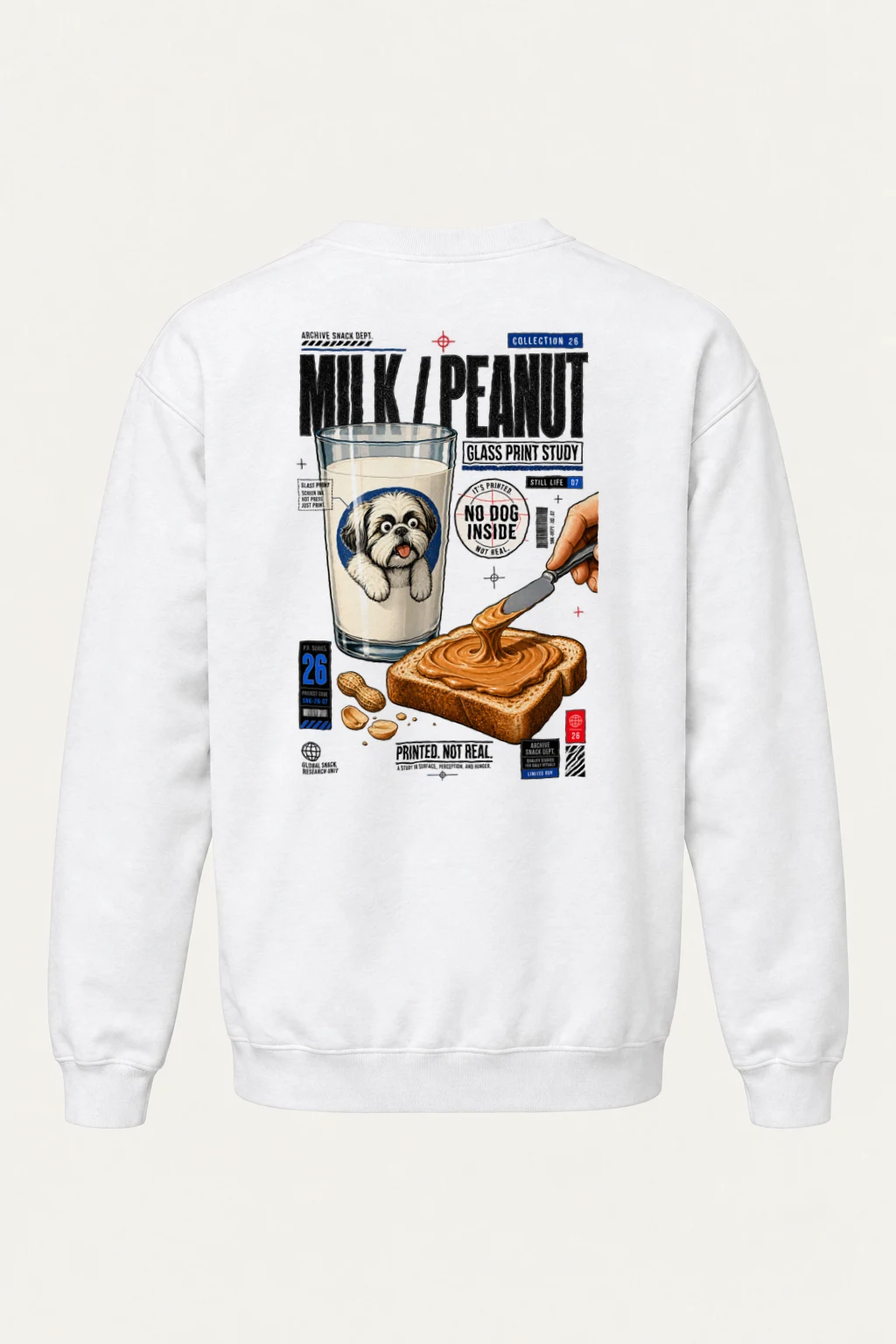 "Archive Snack Study" Heavy Blend Unisex Crewneck Sweatshirt | Gildan 18000