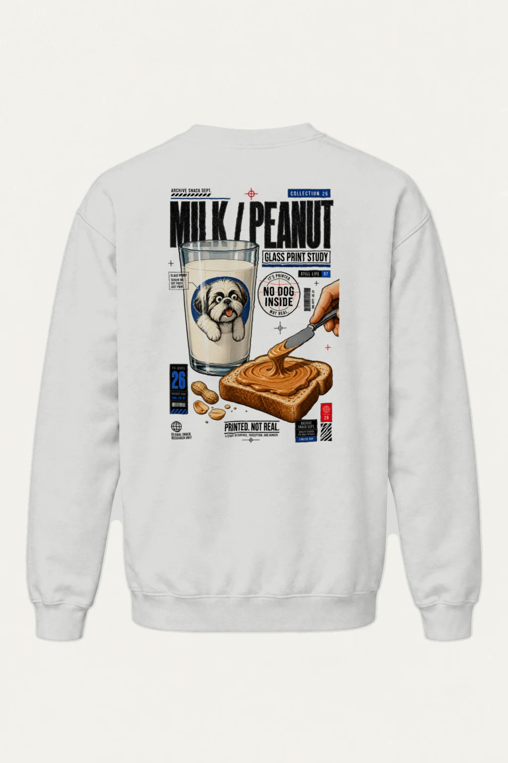 "Archive Snack Study" Heavy Blend Unisex Crewneck Sweatshirt | Gildan 18000