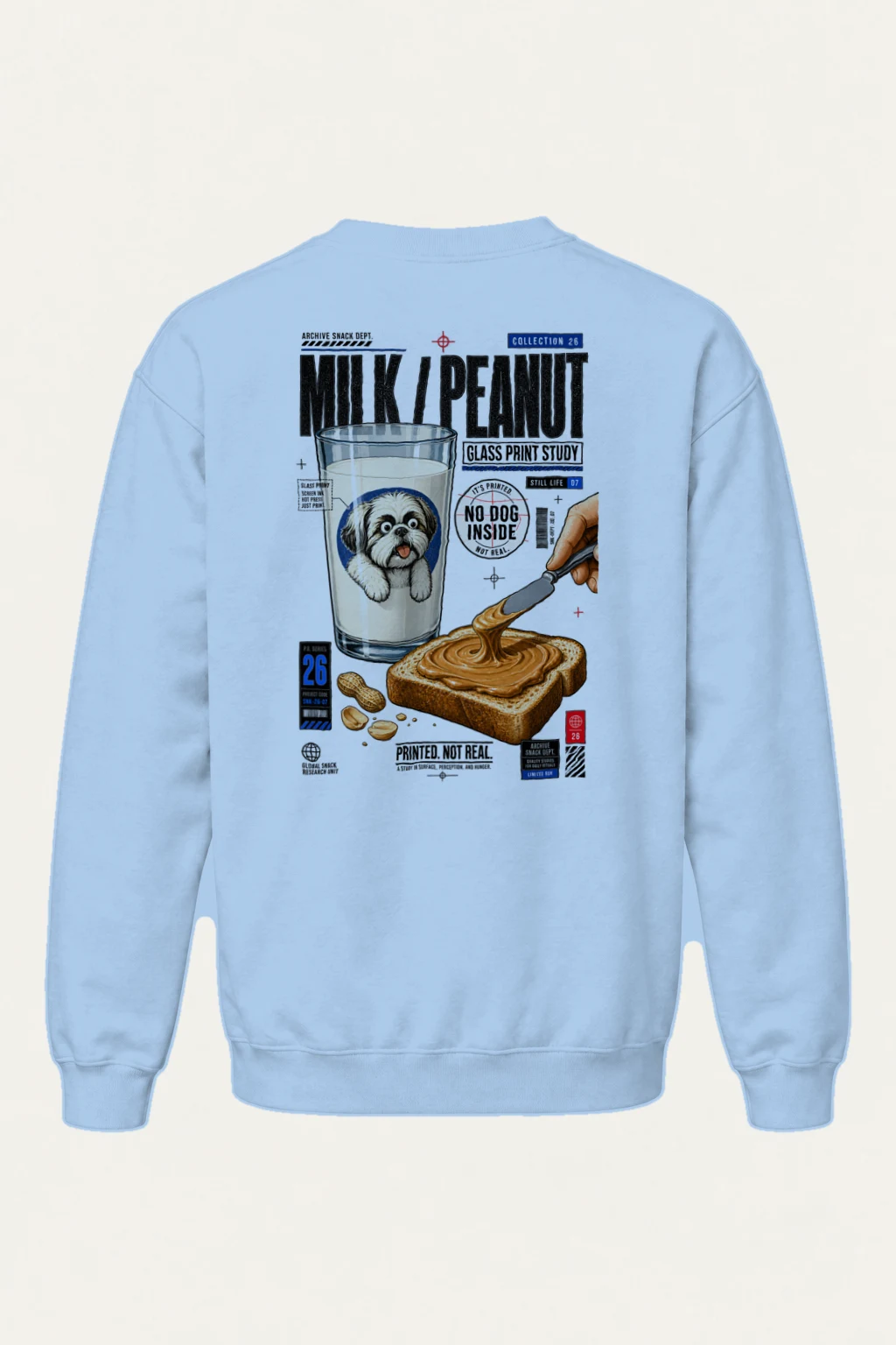 "Archive Snack Study" Heavy Blend Unisex Crewneck Sweatshirt | Gildan 18000
