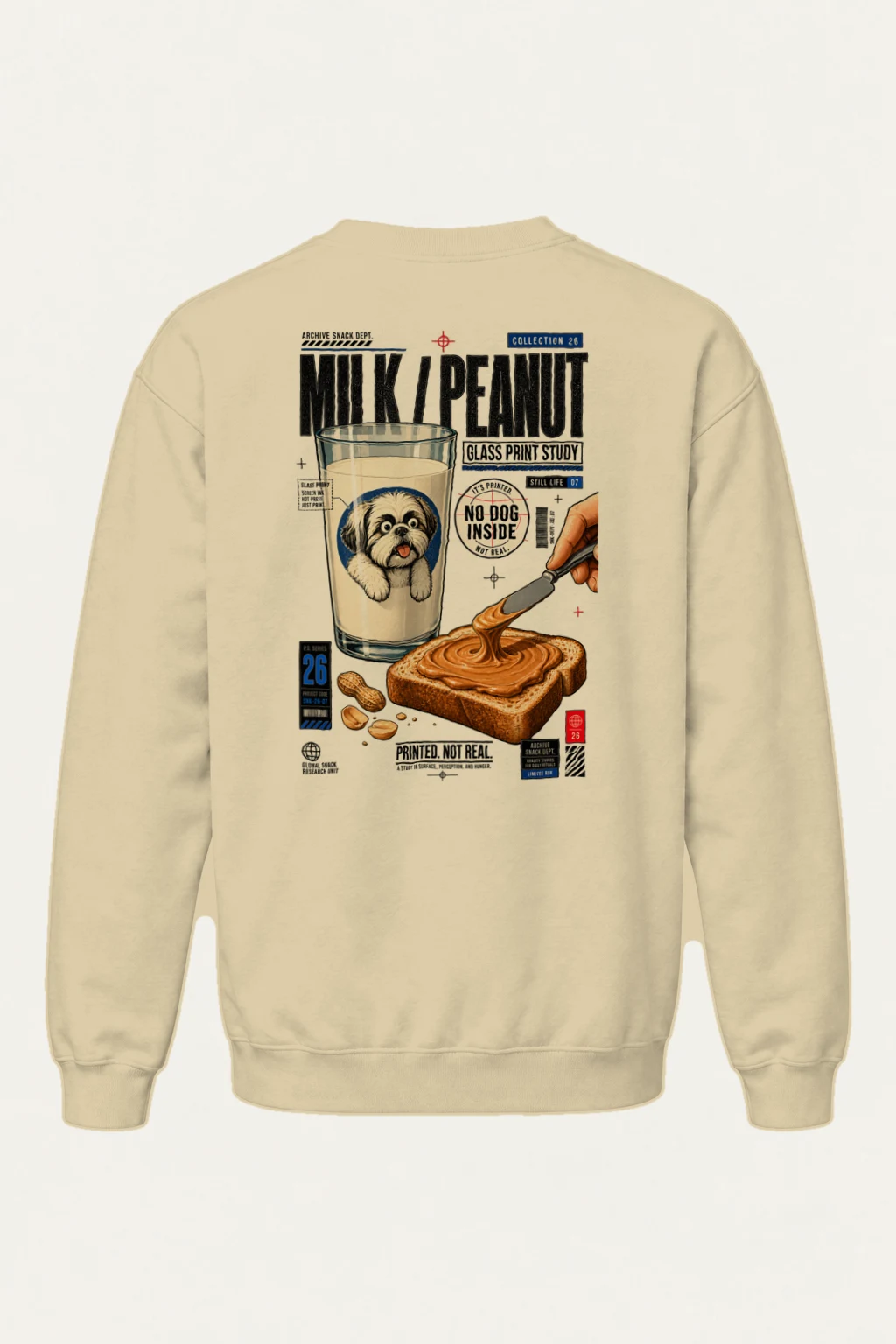 "Archive Snack Study" Heavy Blend Unisex Crewneck Sweatshirt | Gildan 18000