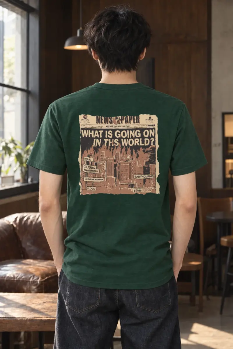 "Are We Facing The End?" Heavyweight Unisex Crewneck T-shirt