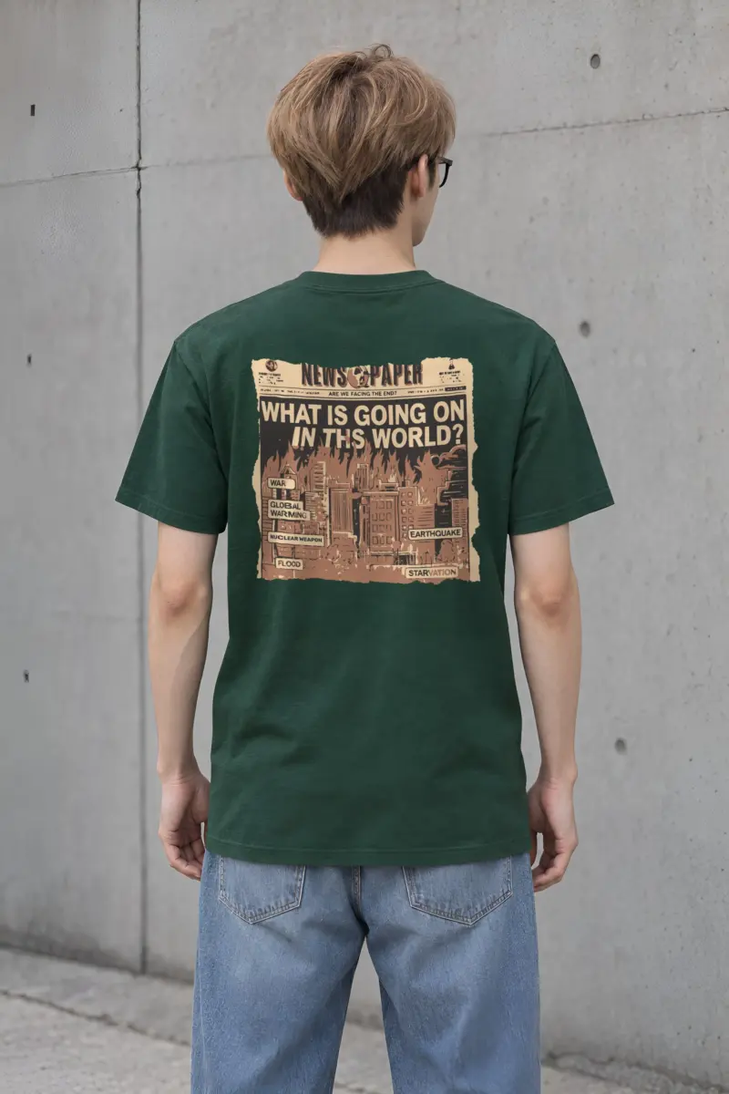 "Are We Facing The End?" Heavyweight Unisex Crewneck T-shirt