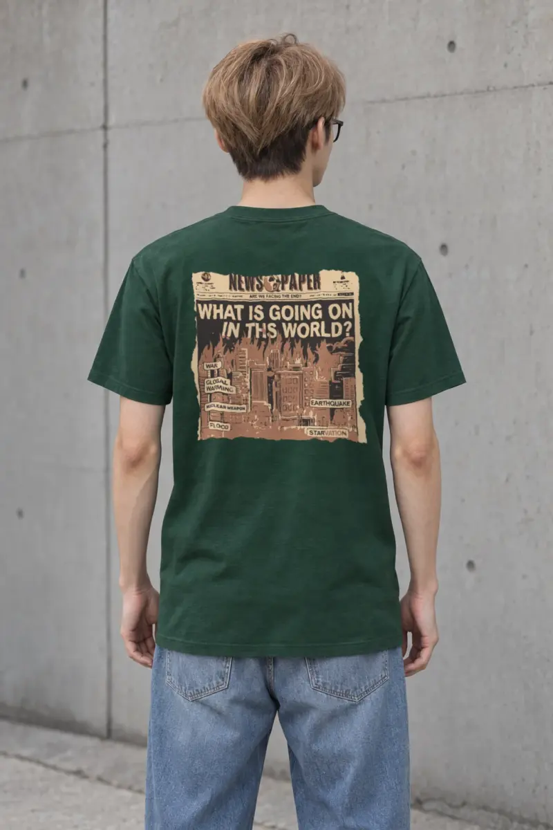 "Are We Facing The End?" Heavyweight Unisex Crewneck T-shirt