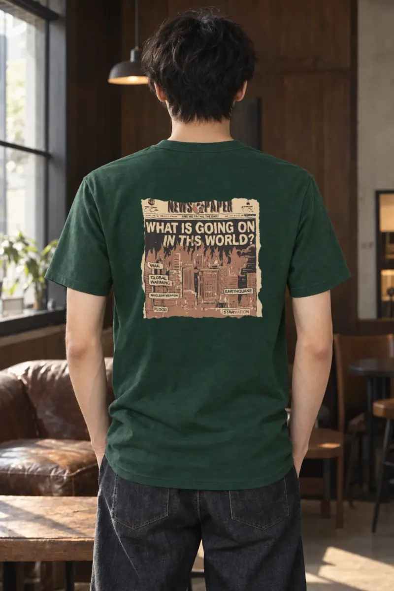 "Are We Facing The End?" Heavyweight Unisex Crewneck T-shirt