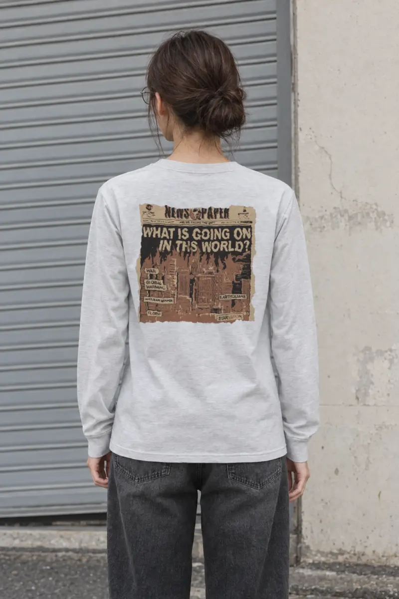 "Are We Facing The End?" Unisex Longsleeve T-shirt