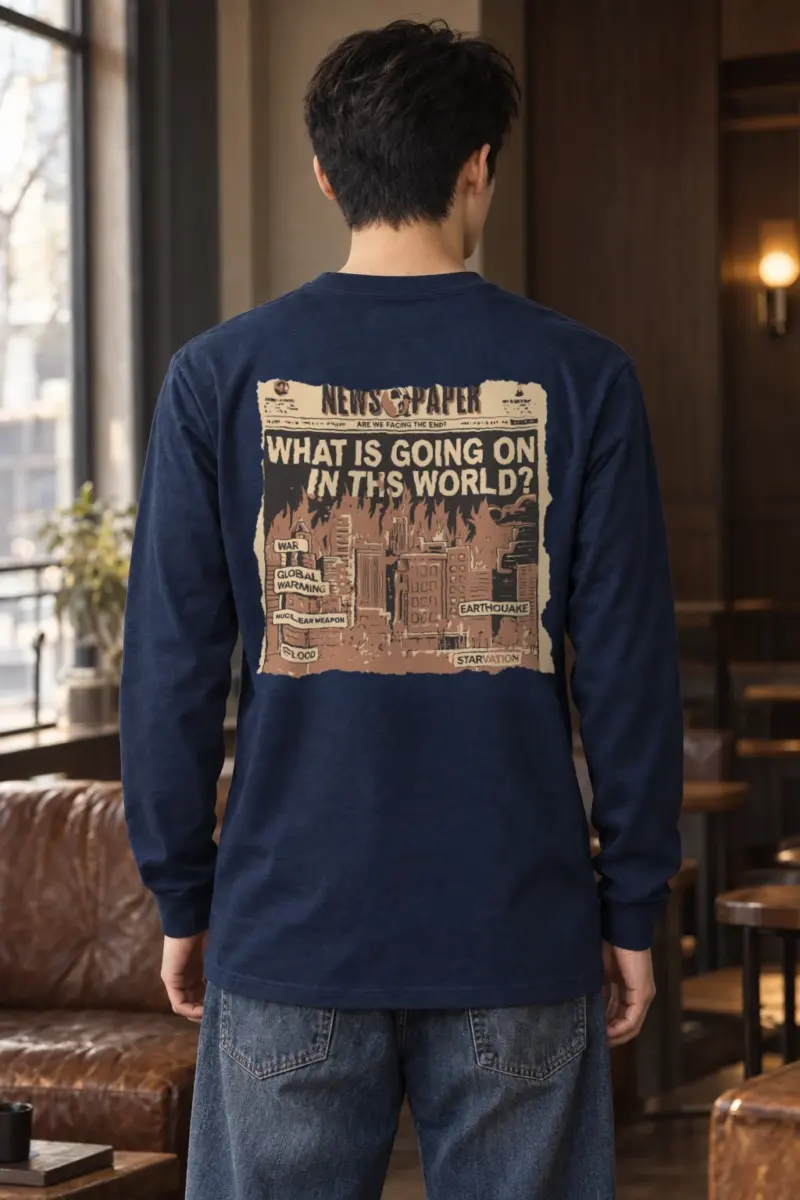 "Are We Facing The End?" Unisex Longsleeve T-shirt