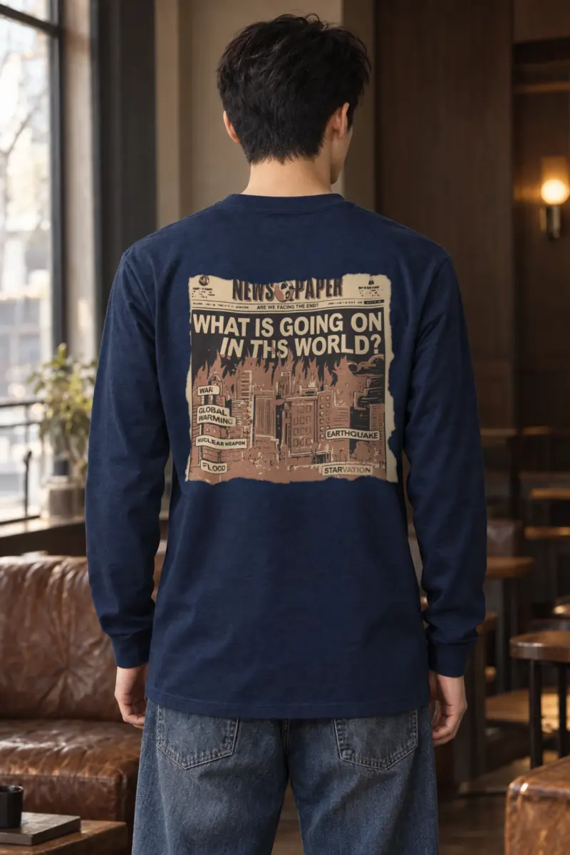 "Are We Facing The End?" Unisex Longsleeve T-shirt
