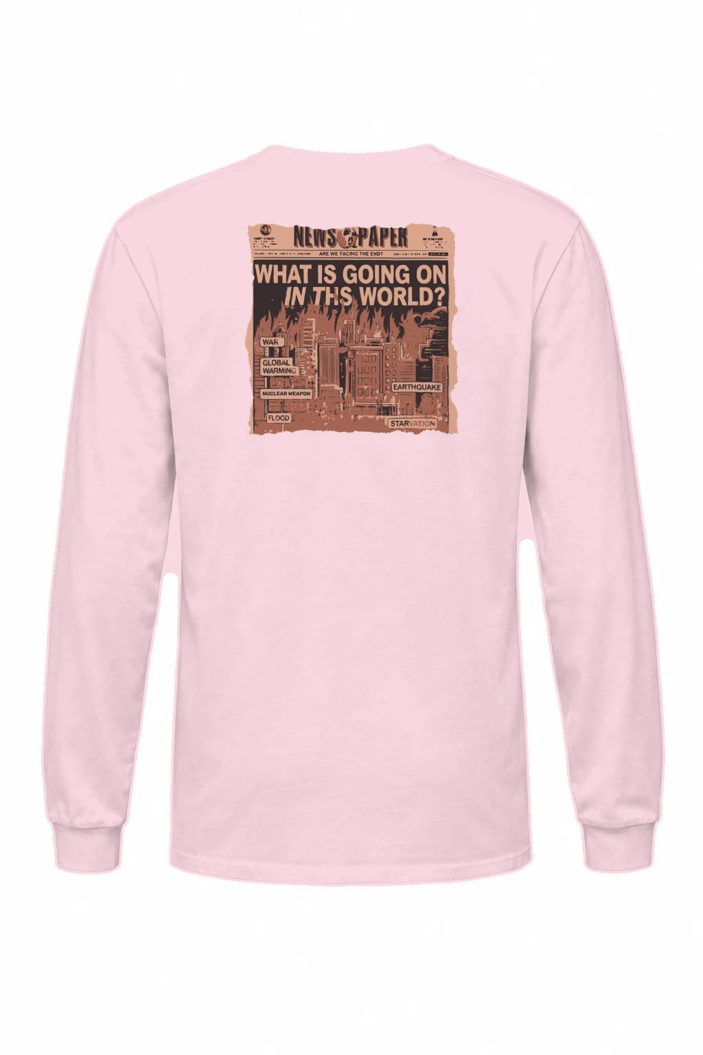 "Are We Facing The End?" Unisex Longsleeve T-shirt | Gildan 2400