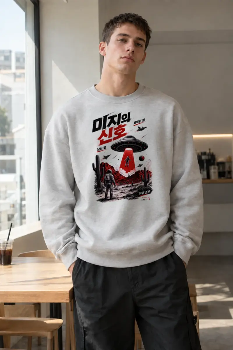 "Area 79 Signal" Heavy Blend Unisex Crewneck Sweatshirt | Gildan 18000