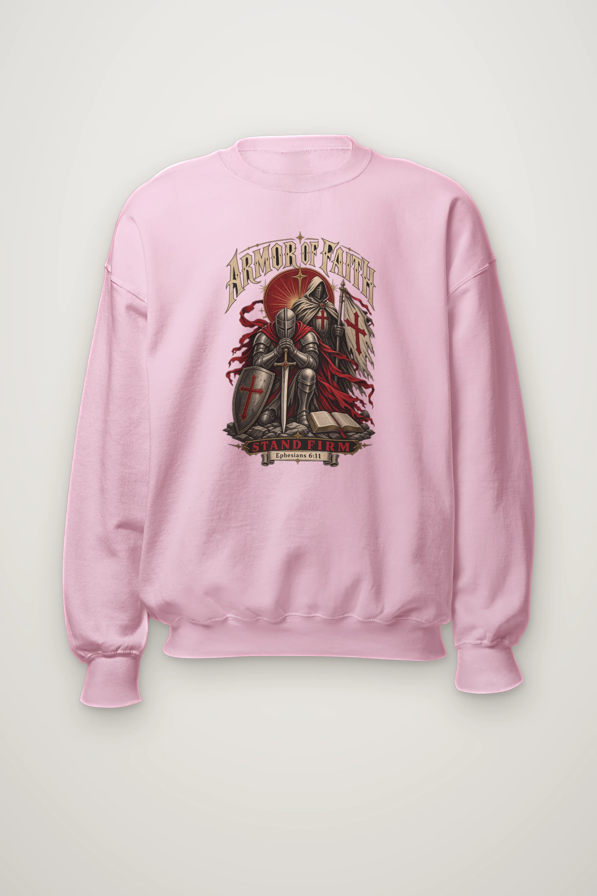"Armor Of Faith" Heavy Blend Unisex Crewneck Sweatshirt