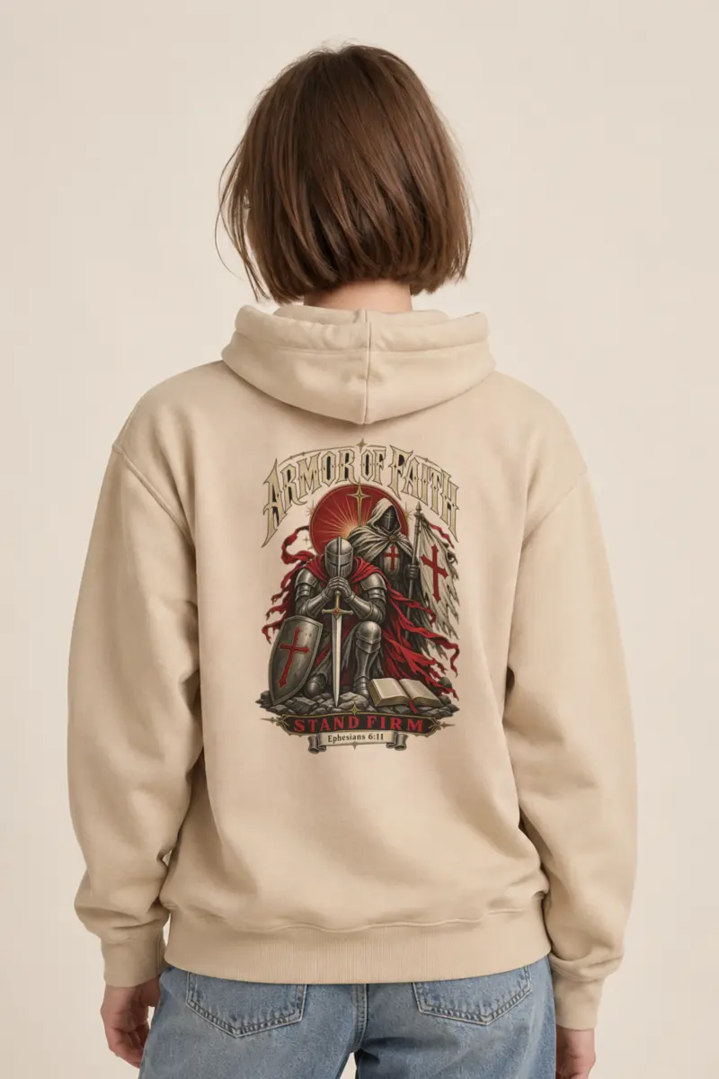"Armor Of Faith" Heavy Blend Unisex Pullover Hoodie
