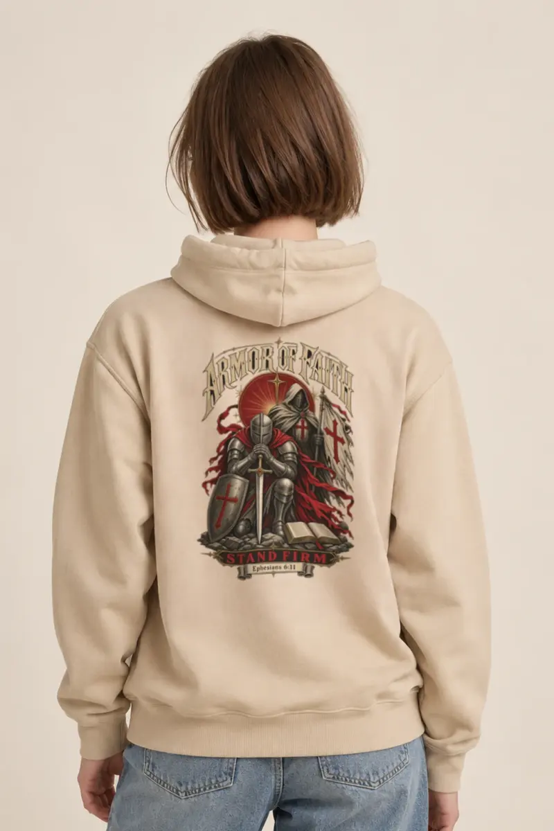 "Armor Of Faith" Heavy Blend Unisex Pullover Hoodie