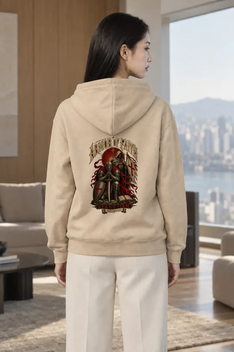 "Armor Of Faith" Heavy Blend Unisex Pullover Hoodie | Gildan 18500