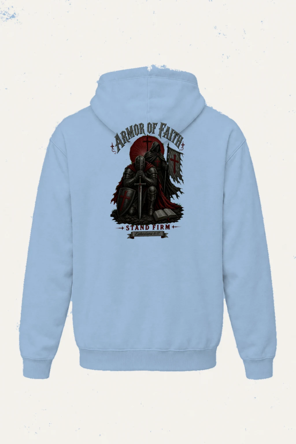 "Armor Of Faith" Heavy Blend Unisex Pullover Hoodie | Gildan 18500
