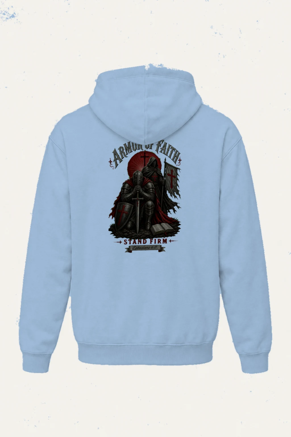 "Armor Of Faith" Heavy Blend Unisex Pullover Hoodie | Gildan 18500