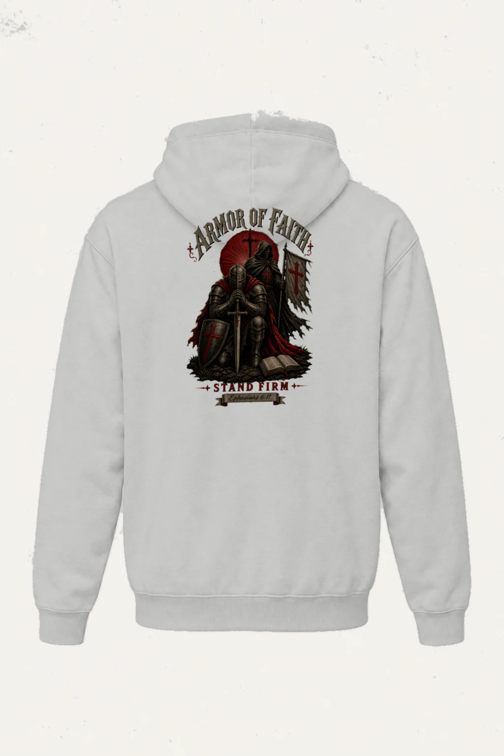 "Armor Of Faith" Heavy Blend Unisex Pullover Hoodie | Gildan 18500