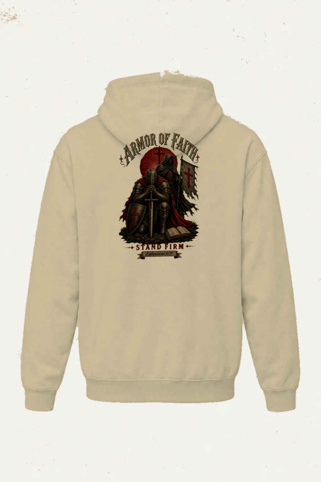 "Armor Of Faith" Heavy Blend Unisex Pullover Hoodie | Gildan 18500