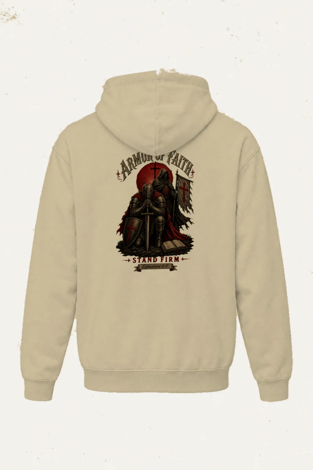 "Armor Of Faith" Heavy Blend Unisex Pullover Hoodie | Gildan 18500