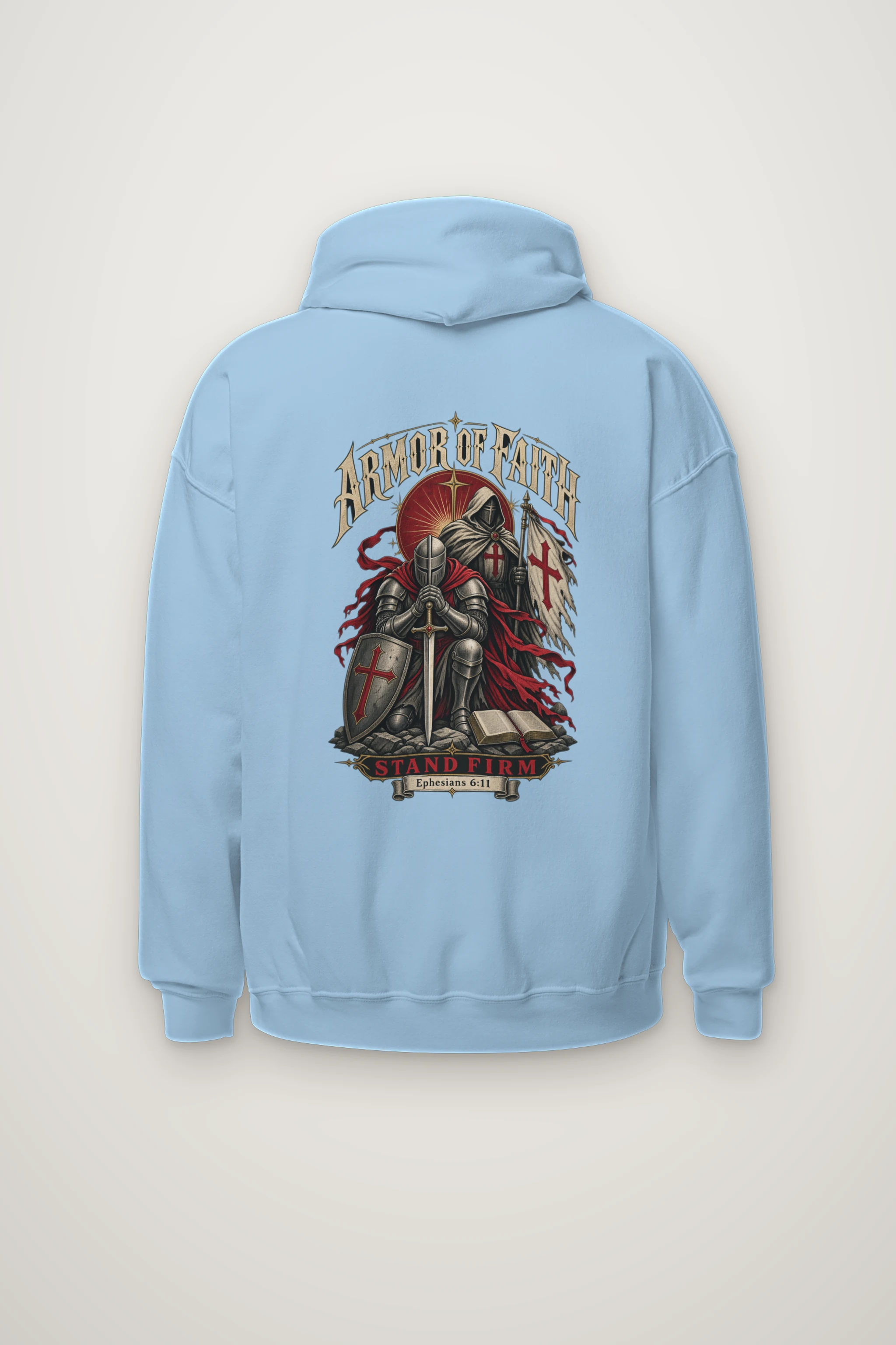 "Armor Of Faith" Heavy Blend Unisex Pullover Hoodie