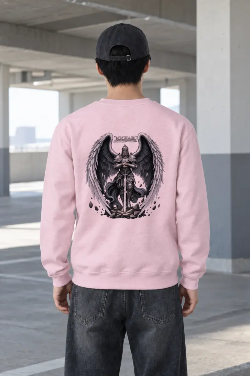 "Armored Archangel Michael" Heavy Blend Unisex Crewneck Sweatshirt