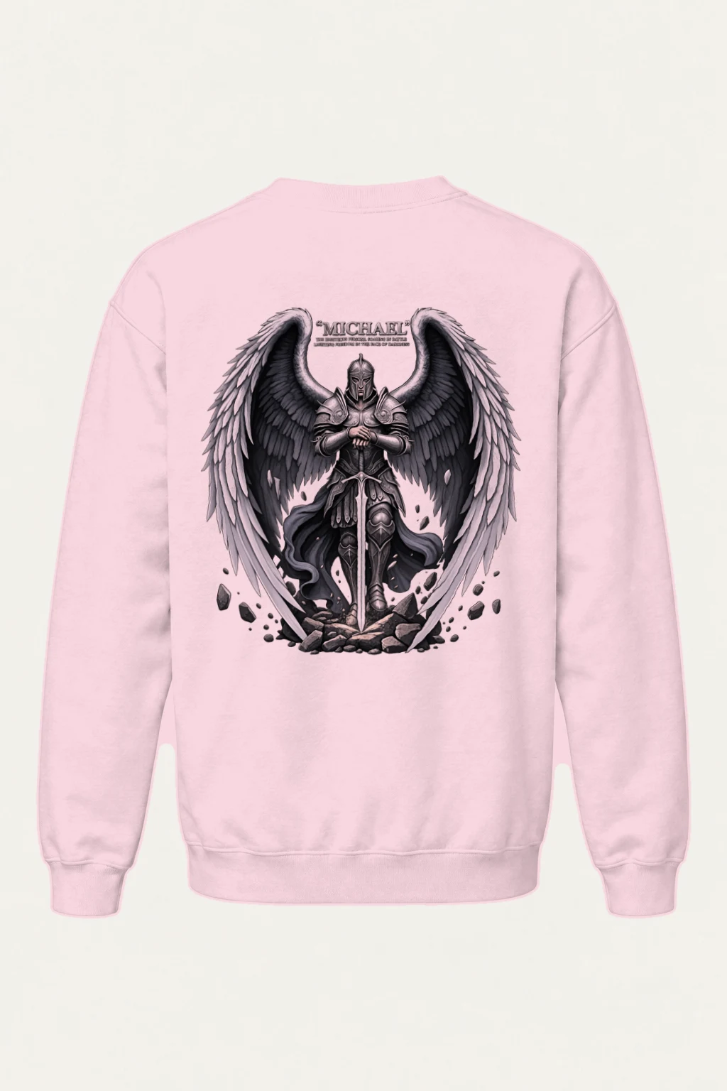 "Armored Archangel Michael" Heavy Blend Unisex Crewneck Sweatshirt | Gildan 18000